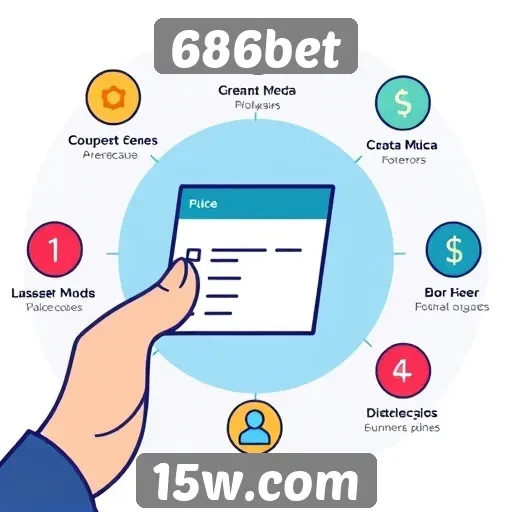 Fluxo de pagamento e saques no 686bet
